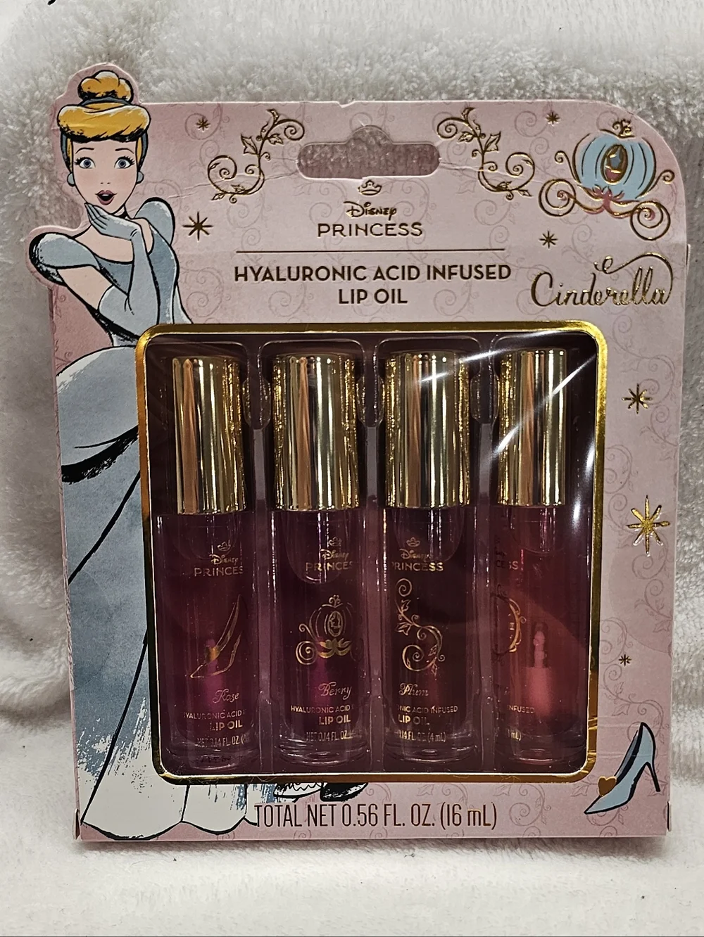 Cinderella Hyaluronic Acid Infused Lip Oil 4pc